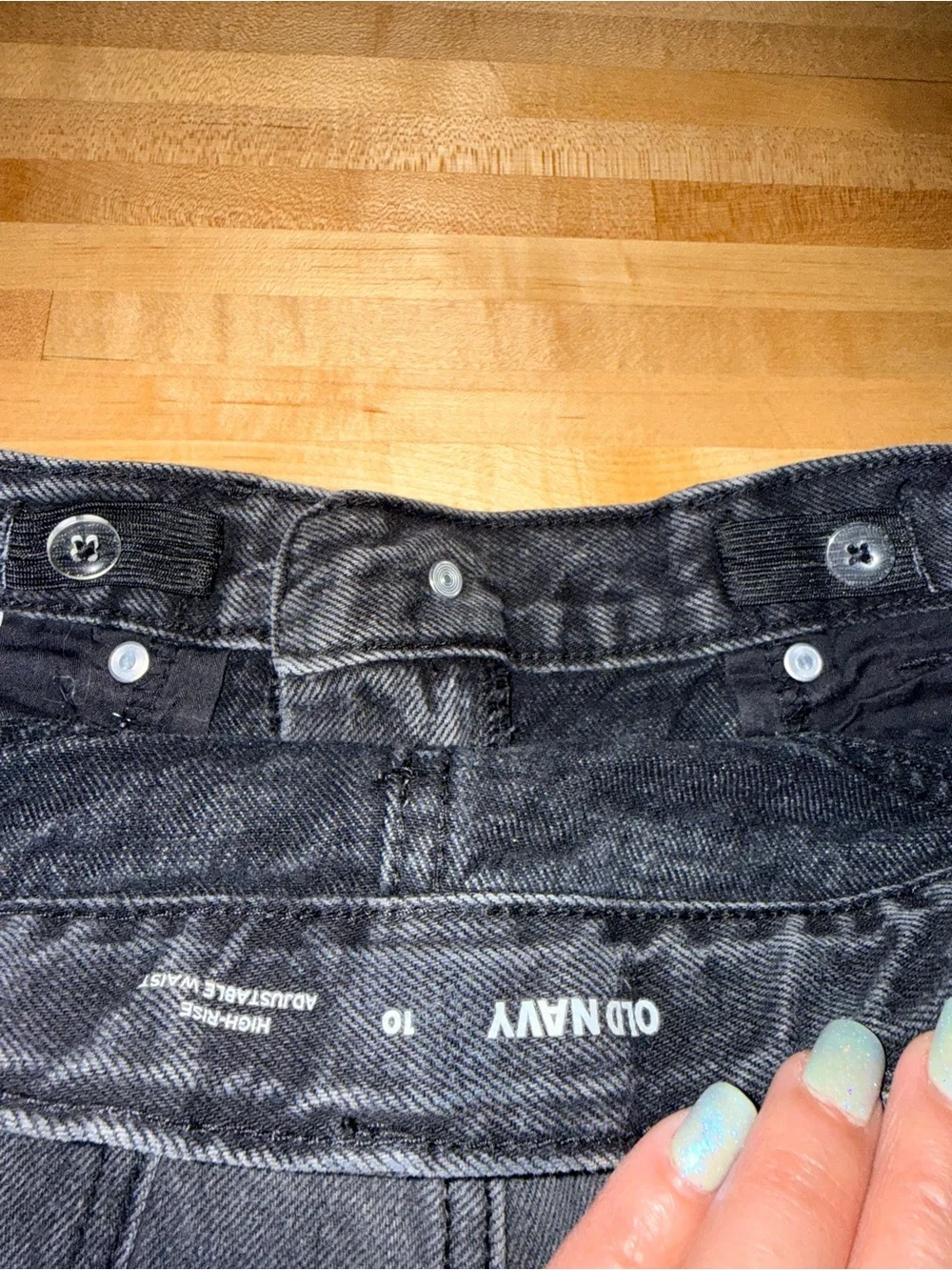 Old Navy Girls’ High-Rise Adjustable Waist Denim Shorts
